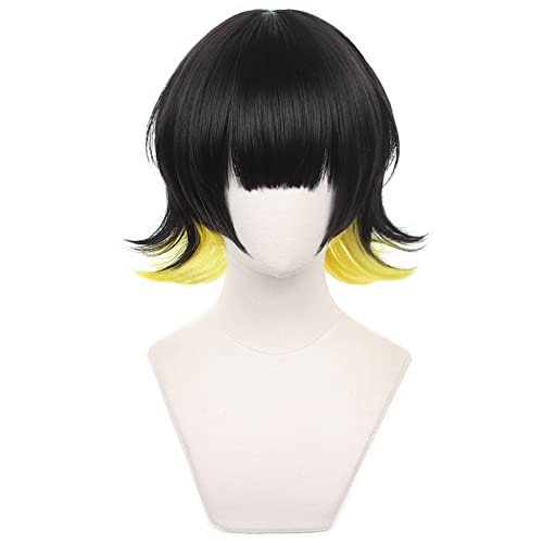 HIROAKIYA Meguru Bachira Cosplay Wig, Blue Lock Cosplay Meguru Bachira Wig with Wig Cap, Length approx.33cm
