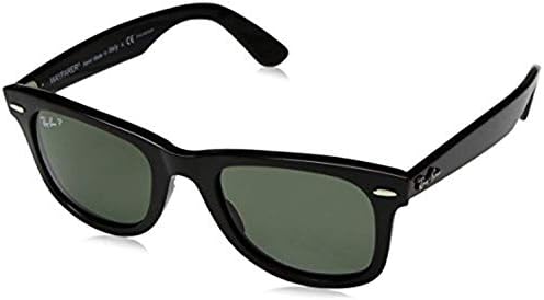 Bundle: Ray-Ban RB4340 Wayfarer Black/Green Polarized 50mm & Carekit