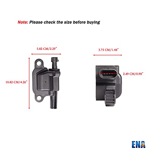 image for ENA Set of of 8 Square Ignition Coil Pack Compatible with Cadillac Che