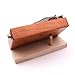 VANZACK 1Pc Portable Kalimba Display Stand Rack Solid Finger Piano Holder for Various and Shapes Durable Multipurpose Design for Home Studio Use Khaki