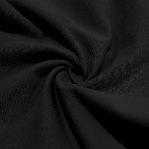 Mens Loose Fit Lightweight Summer Pants Elastic Waist Drawstring Linen Pants Baggy Cotton Trousers with Pockets 2025 7