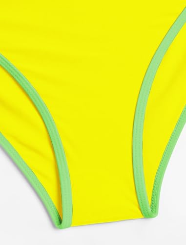 Image of ZAFUL Women's Tie Back Padded High Cut Bralette Bikini Set Two Piece Swimsuit
