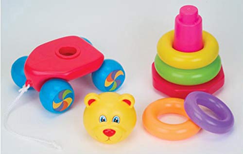 Arrastre anillas osito teddy 2 en 1