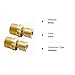 Ice Maker Water Line Brass Tube Fitting, 3/8