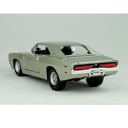 Modelo a escala Maisto Dodge Charger R/T 1969 plata 1:25 miniatura 4