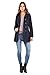Sebby Collection Women's Soft Shell Trench Coat with Detachable Hood