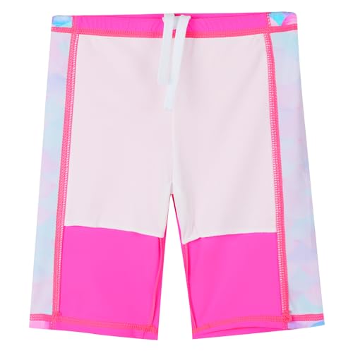 Image of TFJH E Girls Long Sleeve Two Piece Rash Guard Set UPF 50+ 3-13 Y | Stretchy & quick-dry fabric, breathable & lightweight, UPF 50+ sun protection, ideal for pool beach vacation