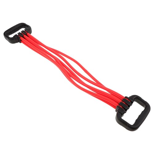 TOGEVAL Bandas Elásticas de Entrenamiento Ajustables Pecho y Hombros Expansor Multifuncional de 20-120 Lbs Cuerda de Resistencia Roja para Fitness en Casa y Gimnasio