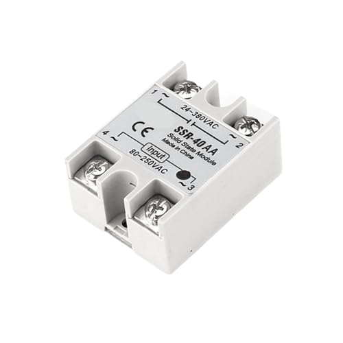 Relais Statique SSR-40AA Commande CA CA 40A 24-380VAC 1Pcs Monophasé
