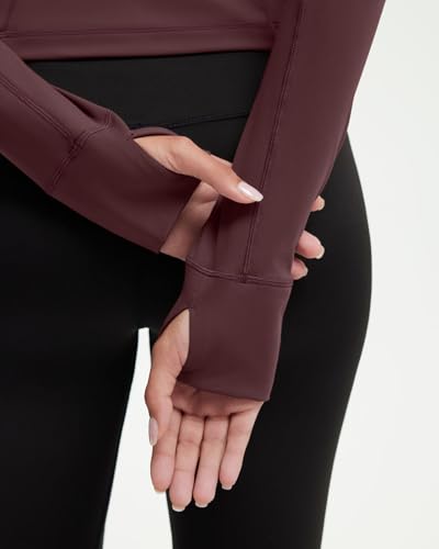 Image of SUUKSESS Women Golden Full Zip Up Workout Cropped Jackets Lightweight Athletic Yoga Tops