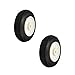 Fielect 1 inch RC Model Airplane Super Light Sponge Tire Tail Wheel Tire and Wheel Sets for RC Car Airplane PU Sponge Tire with Plastic Hub 2 Pcs