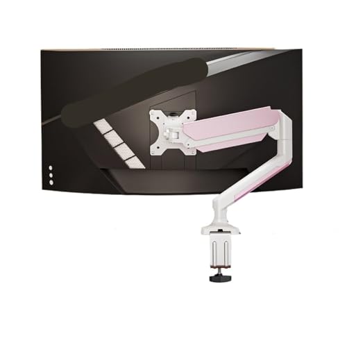 Support d'écran blanc classique pivotant au design épuré haut de gamme