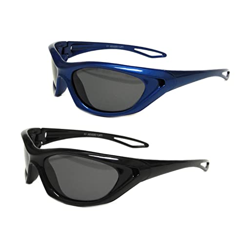 BIB-ON Sporty Shades 2 Pack- Baby, Toddler, and Kids' First Sunglasses