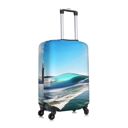 Clear Sky Wave Beach Print Luggage Cover Suitcase Protector Anti-scratch Fits 18-32 Inch Trolley Case3
