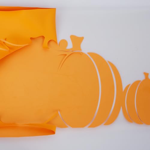 Image of FUNKAKA Heat Transfer Vinyl Rolls, 12 inch x 9ft Light Orange Iron on Vinyl