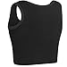 XUJI Chest Binder Short Corset Sport Bra for Tomboy Transgender FTM (Black, M)
