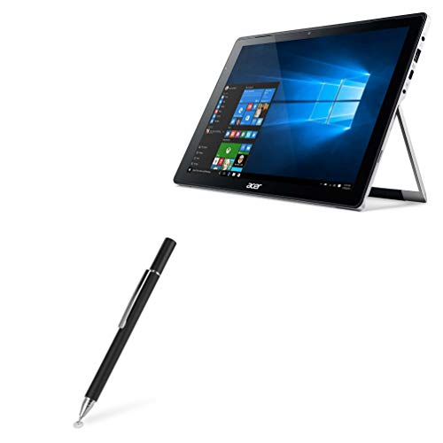 BoxWave Stylus Pen Compatible with Acer Switch Alpha 12 (SA5-271) - FineTouch Capacitive Stylus, Super Precise Stylus Pen for Acer Switch Alpha 12 (SA5-271) - Jet Black