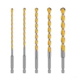 Hartmetallbohrer mit Sechskantschaft, 160 mm lang, zum Bohren durch Beton, Ziegel, Stein, Granit...
