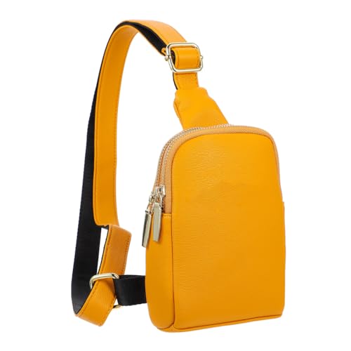 Sac à bandoulière en PU finitions soignées et double poche chic
