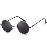 SORVNIO Round Retro Sunglasses Men Women Vintage Small Circle Red