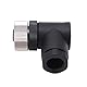 SYH&AQYE für Nmea 2000 M12 5 Poliger Stecker, Buchse, Vor Ort Installierbarer Steckverbinder, Gebogener Typ, 4 Sätze, Industrie Buchsentafel, Luftfahrt Draht Steckverbinder, Wasserdicht IP67