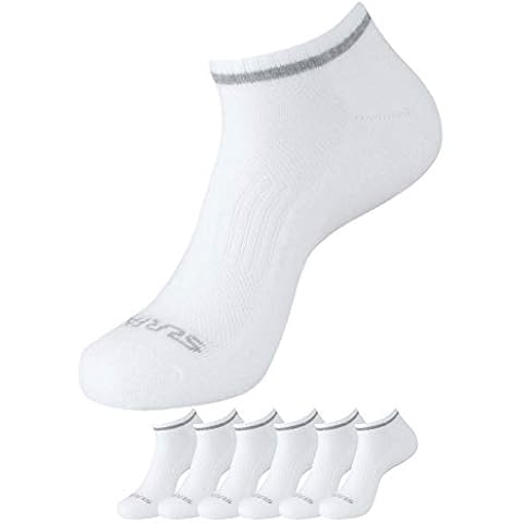Aerotech Trainer Liner 6pk Sock - 7-11 (UK 7 - UK 11, White) Cover