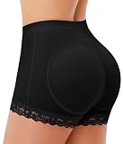 Junlan Culotte Gainante Femme Push Up Fessiers Sculpés Ventre Plat Amincissante Shapewear Sculptant Culottes Invisible Panty Short Gainant sous Vêtement Femme Culotte Sculptante Rembourrée