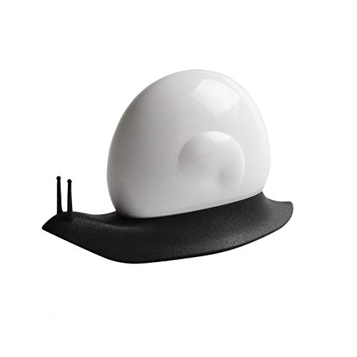 QUALY Eschi nagelborstel voorzichtig en effectief handborstel wasborstel in zwart, 13,7 x 5 x 7,2 cm