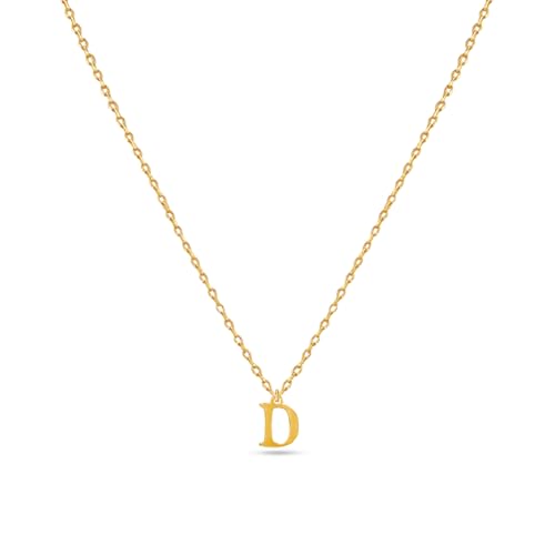 Image of Rubans Demi Fine Stainless Steel Alphabet Pendant CZ Gift for Women & Girls