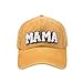 Fashionable English Letter Embroidered Solid Color Baseball Hat Outdoor Sunshade Duck Tongue Hat (02-Yellow, One Size) Mens Baseball Hats
