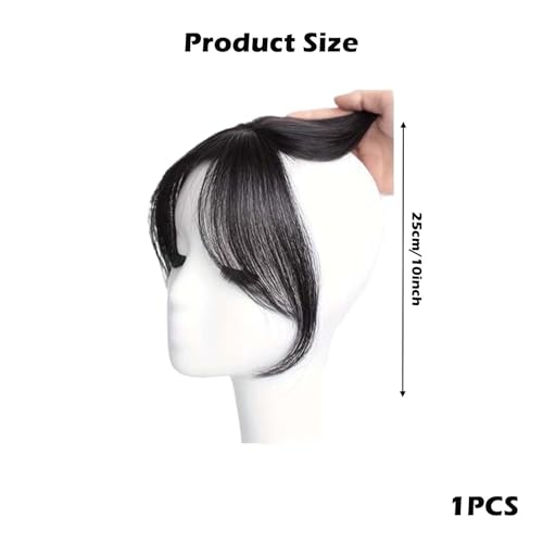 Image of Front Hair Extensions for Women, Extensions for Thinning Hair, Extension for Instant Volume, Brown Black Hairs Topper for Women
