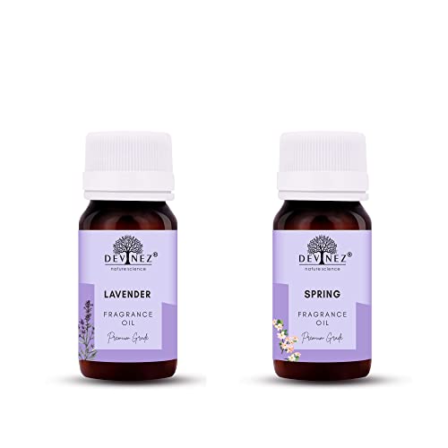 Image of Devinez Lavender, Spring (Aqua Fresh) Aroma Oil for Diffuser /Ultrasonic Aroma Diffuser /Tealight Diffuser /Reed Diffuser, 60ml Each