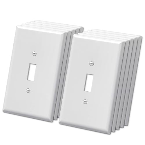 BESTTEN 10 Pack Oversized Toggle Light Switch Plates