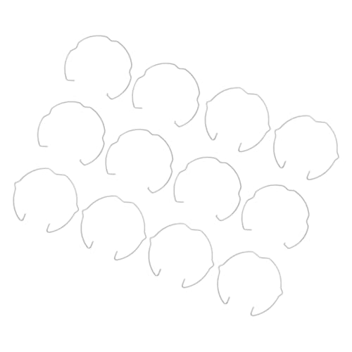 HONMEET Sturdy Metal Spring Clips for Light Fixture 12pcs Lamp Retaining Spring Clasp Clips Simple Installati