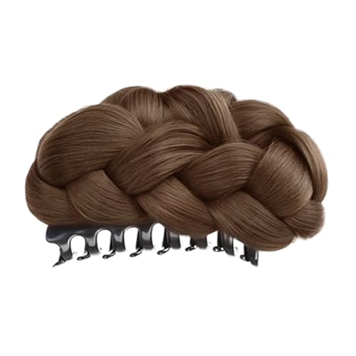 Postiche chignon - Fil haute température 5,9 pouces 90 g | Accessoire de coiffure de fête à clip pour têtes de chignons artificiels | Femmes, femmes, femmes, mères, mariées, occasions spéciales