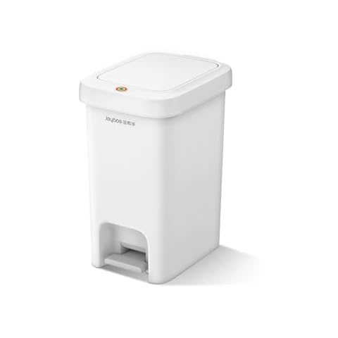 MOPALL Slim Bathroom Trash Can with Pop-Up Lid Cover