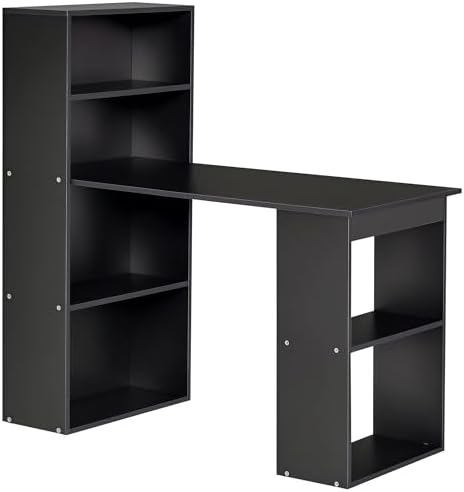 HOMCOM Wielofunkcyjne Biurko Komputerowe 120L x 55W x 120H cm z Sąsiadującym...