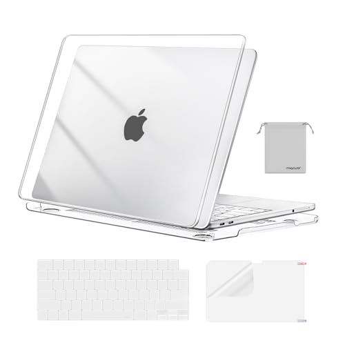 Image of MOSISO Compatible with MacBook Neo Case 13 inch 2026 Release Model A3404 with A18 Pro Chip, 4 in 1 Kit Precision Fit Crack & Scratch Resistant Protective Hard Shell Case Cover, Crystal Clear