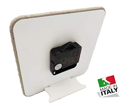 Oggettando, Orologio da Tavolo in Ecopelle Bianca