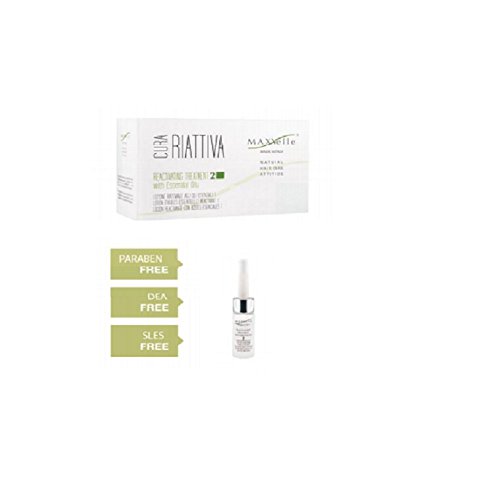 Lotion réactivante nº 2 Maxxelle Cura aux huiles essentielles pour la croissance du cheveu 6x6ml