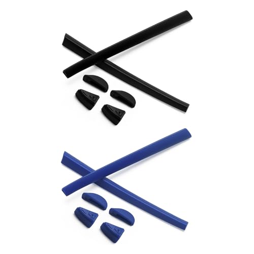 Image of Replacement Rubber Kits Nose Pieces & Earsocks for Oakley Romeo 2 - Blue + Black