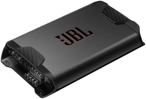 JBL Concert A704 4-Channel Car Amplifier Class AB - Car Power Amplifier with 4 x 70 Watt RMS - 1000 Watt Tip for 4 Car Speakers, or 2 Plus 1 Subwoofer or 2 Speakers