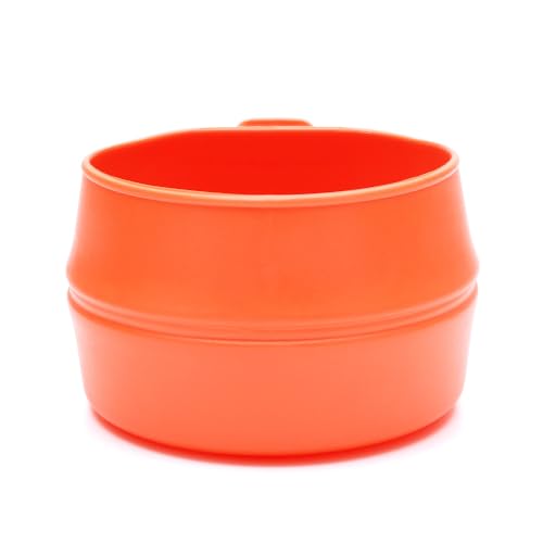 ウィルドゥ フォールダーカップ Wildo | 軽量 コンパクト コップ 折り畳み スタッキング 食洗器可 電子レンジ可 アウトドア キャンプ 登山 ピクニック BBQ 容量250ml (オレンジ)
