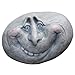 OnIUeZky Funny Face Rock Art Sculpture Decoration Yard Art Face Resin Sculpture Mystical Garden Stones for Indoors Outdoors Patio ...