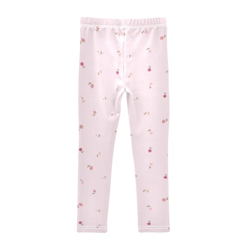 Multicolor Rose Girls Leggings,Workout Leggings for Girls Toddler Athletic Leggings Size for 3-10T2