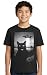Cat Selfie with Alien UFO Funny Cat Gifts for Kids, Graphic Meme Boy's Novelty T-Shirt- (Kid,M)