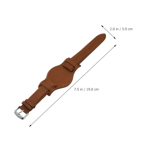 Sangle UKCOCO classique en peau de vache avec boucle métallique - 7