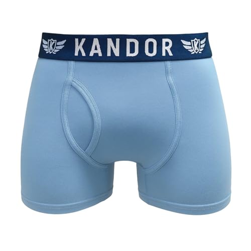 Kandor Bamboo Boxer Shorts for Men Multipack of 7 – Comfortable Breathable Stretch Cotton Trunks in Colour Mix 7 Pack - Eclipse S - Image 7