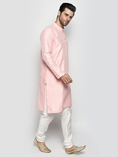 Image of Uri and MacKenzie Embroidery Silk Men's Kurta Pyjama Set