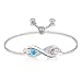 CusGifta Bracelets en argent sterling 925 pour femmes Bijoux cadeaux pour sa femme maman filles (Style 1)